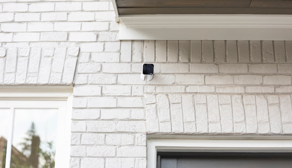 ADT outdoor camera on a Burlington home